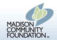Logo reading Madison Community Foundation